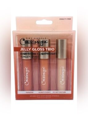 Max Makeup New Cherimoya Jelly Lipgloss Trio Set